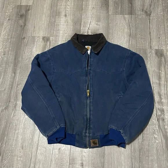 Carhartt | Jackets & Coats | Vtg 9s Carhartt J4 Blu Santa Fe Work